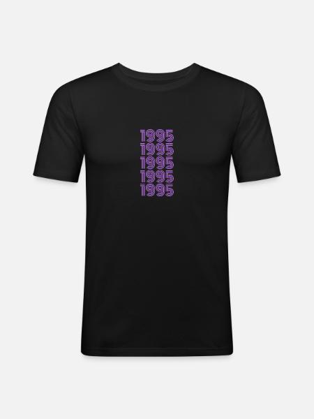 1995 - T-shirt près du corps Homme - noir