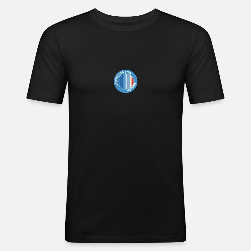 Scientists for Future - Männer Slim Fit T-Shirt - Schwarz