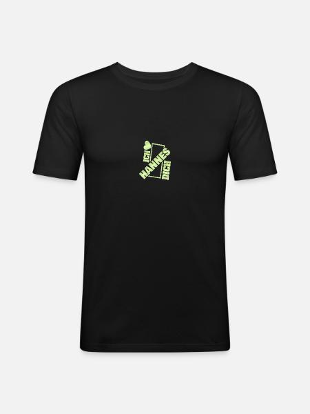 Couple Hannes - Men's Slim Fit T-Shirt - black