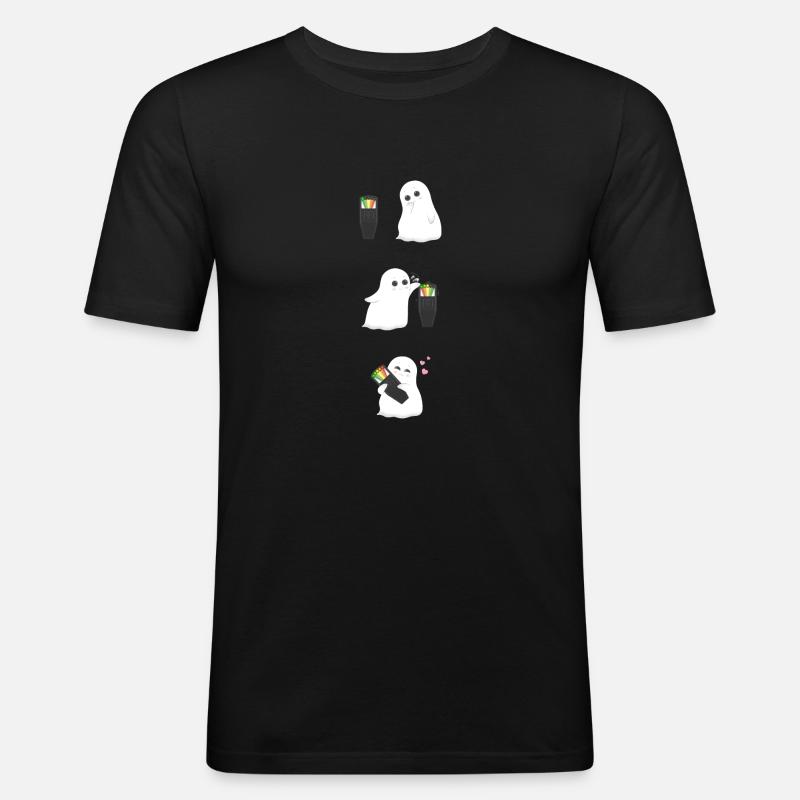 Geist K II Meter - Männer Slim Fit T-Shirt - Schwarz