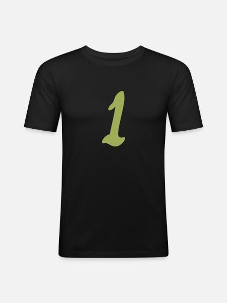 1 - Men's Slim Fit T-Shirt - black