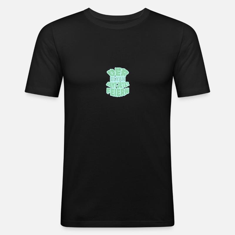 Cadeau pour Elyan - T-shirt près du corps Homme - noir