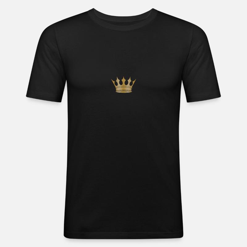 Krone - Männer Slim Fit T-Shirt - Schwarz