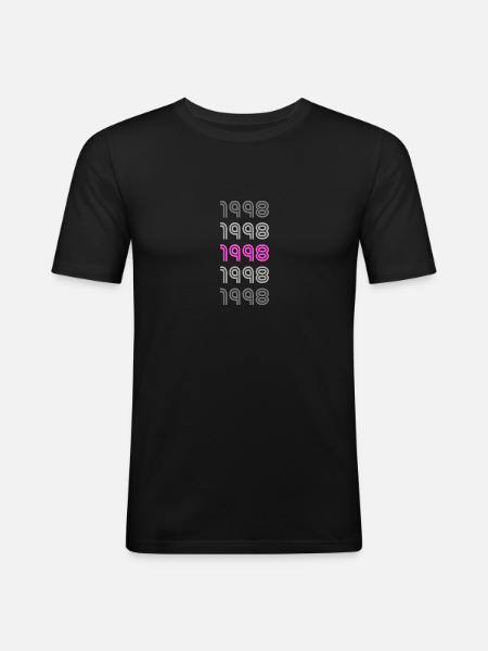 1998 - Men's Slim Fit T-Shirt - black
