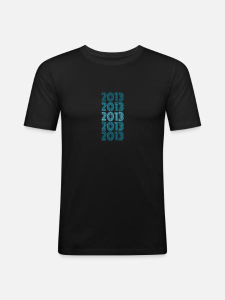 Funny 2013 - Men's Slim Fit T-Shirt - black