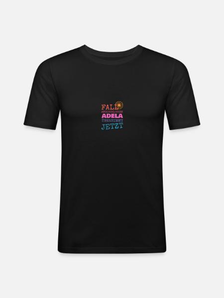First name Adela - Men's Slim Fit T-Shirt - black