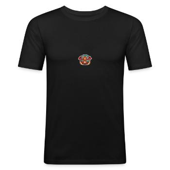 Red Dragon - Men's Slim Fit T-Shirt - black - Front - Nik (191cm)