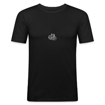 Black Chopper - Men's Slim Fit T-Shirt - black - Front - Nik (191cm)