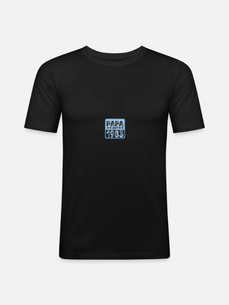 seit 1983 - Männer Slim Fit T-Shirt - Schwarz