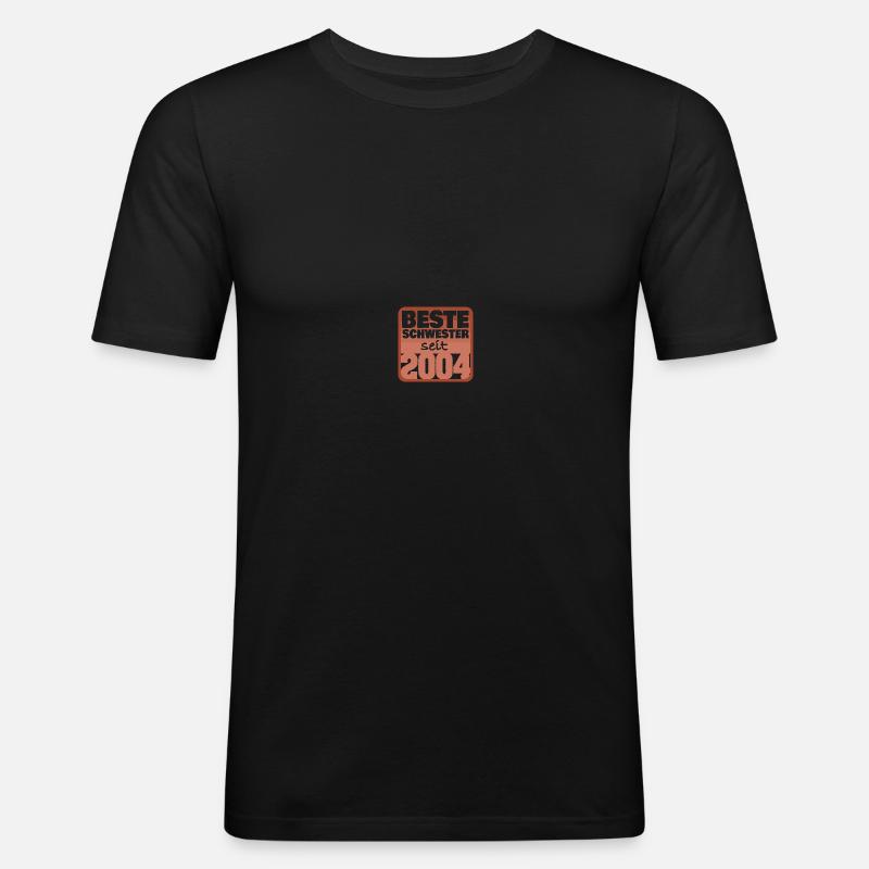 Witzig 2004 - Männer Slim Fit T-Shirt - Schwarz