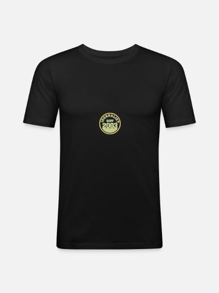 Witzig 2003 - Männer Slim Fit T-Shirt - Schwarz