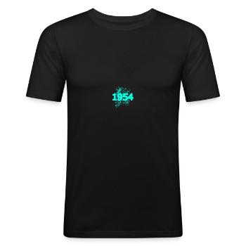 1954 - Men's Slim Fit T-Shirt - black - Front - Nik (191cm)