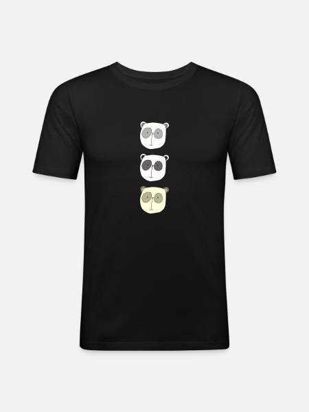 koala brüder - Männer Slim Fit T-Shirt - Schwarz