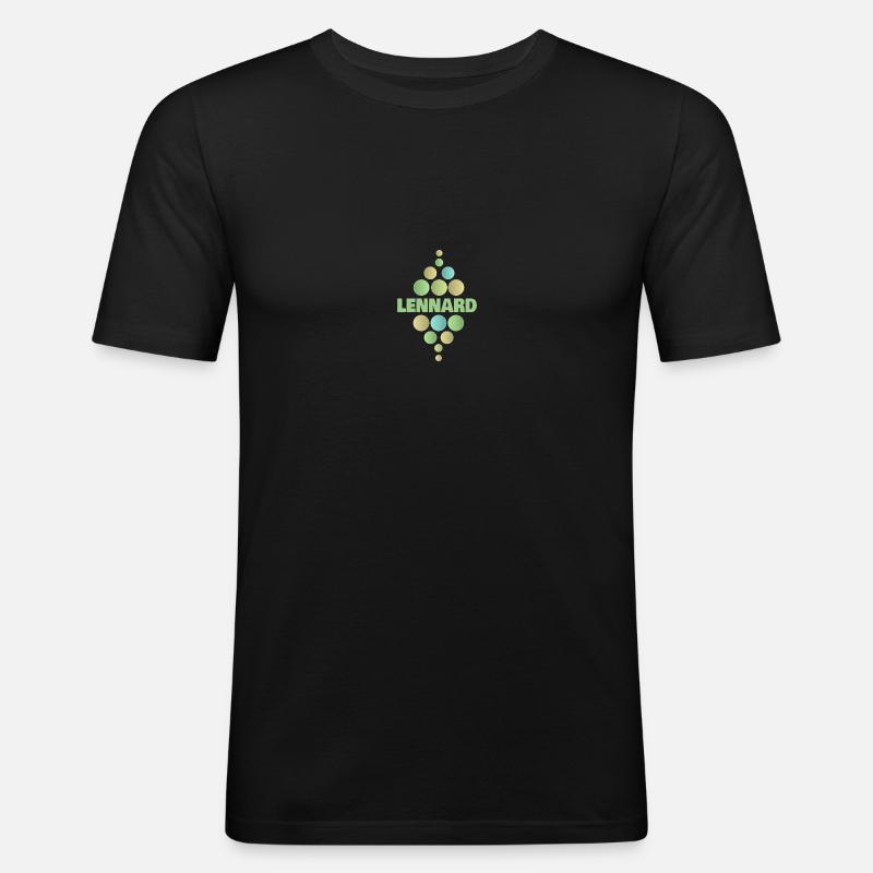Gift for Lennard - Men's Slim Fit T-Shirt - black