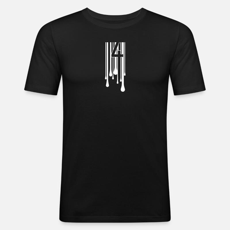 4CODE. Melting - Men's Slim Fit T-Shirt - black