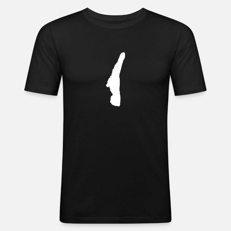 Starnberger See - Männer Slim Fit T-Shirt - Schwarz