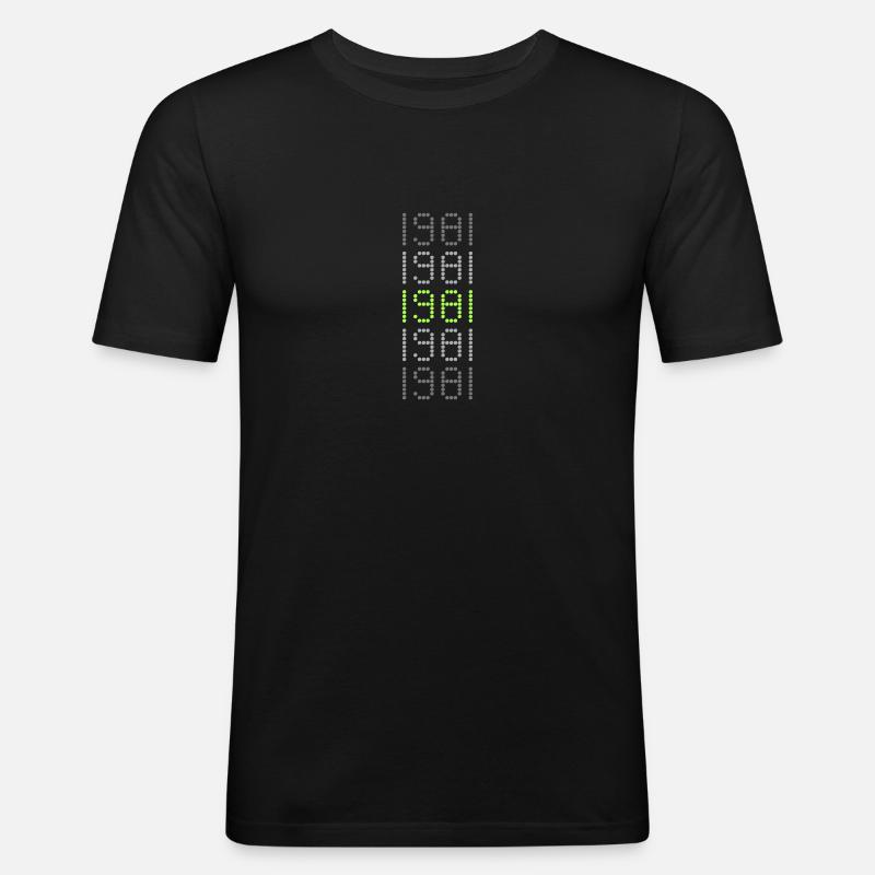 Style 1981 - Männer Slim Fit T-Shirt - Schwarz