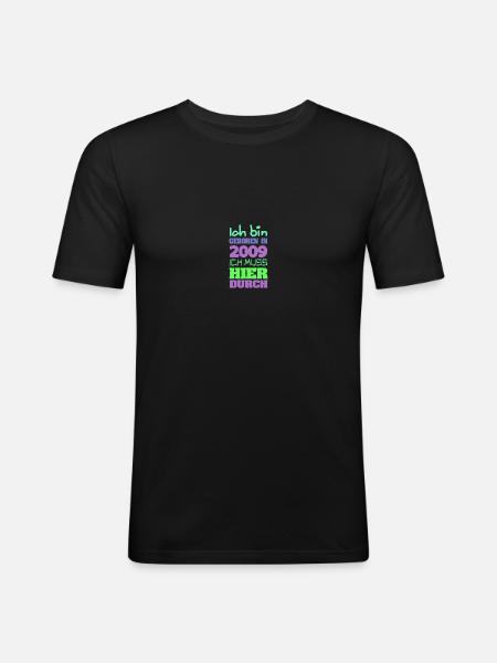 in 2009 - Männer Slim Fit T-Shirt - Schwarz