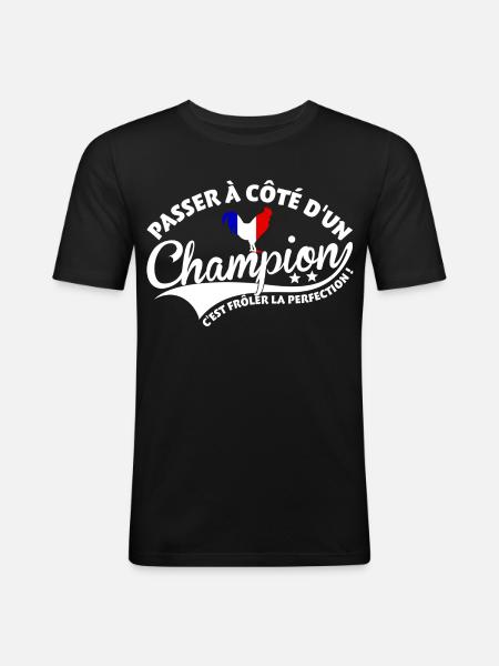 Champion Perfection - T-shirt près du corps Homme - noir