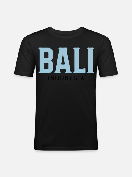 Bali - T-shirt près du corps Homme - noir