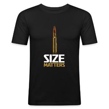 Caliber Endurance Motif - Men's Slim Fit T-Shirt - black - Front - Nik (191cm)