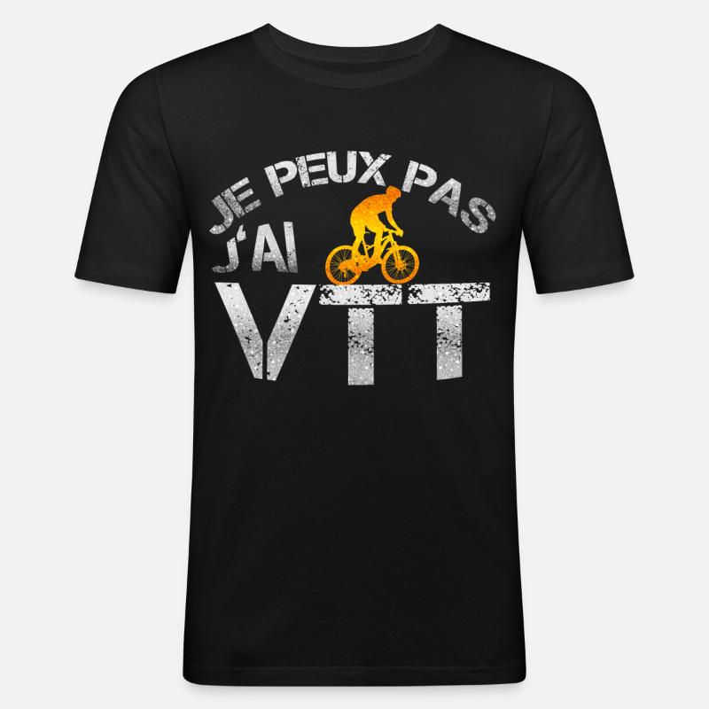 vtt - Männer Slim Fit T-Shirt - Schwarz