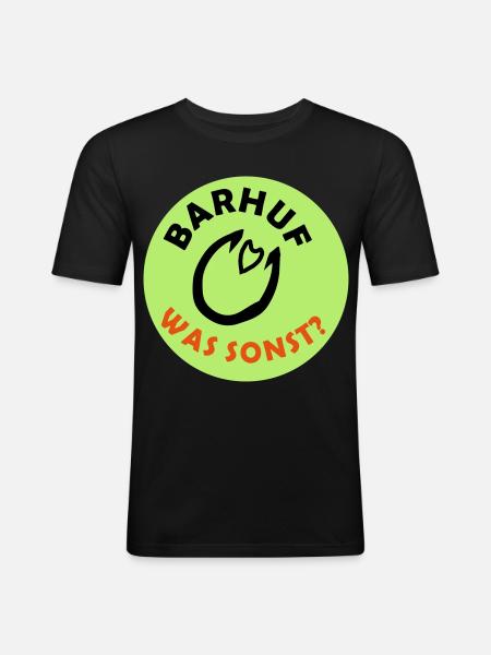 Barefoot Statement Hooves Horse - Men's Slim Fit T-Shirt - black