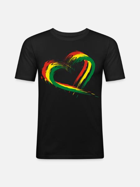 Bolivien - Männer Slim Fit T-Shirt - Schwarz
