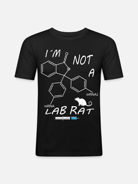I'm not a lab rat - Men's Slim Fit T-Shirt - black