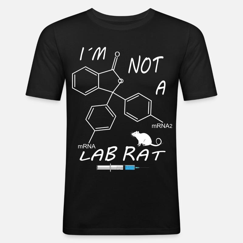 I'm not a lab rat - Men's Slim Fit T-Shirt - black