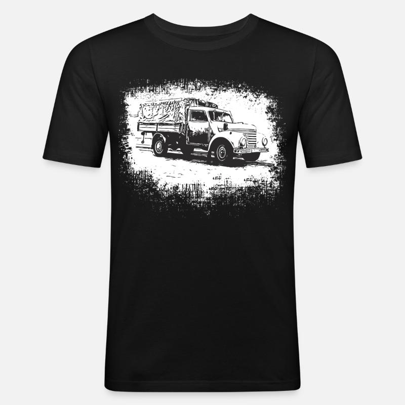 Framo Barkas V 901/2 - Männer Slim Fit T-Shirt - Schwarz