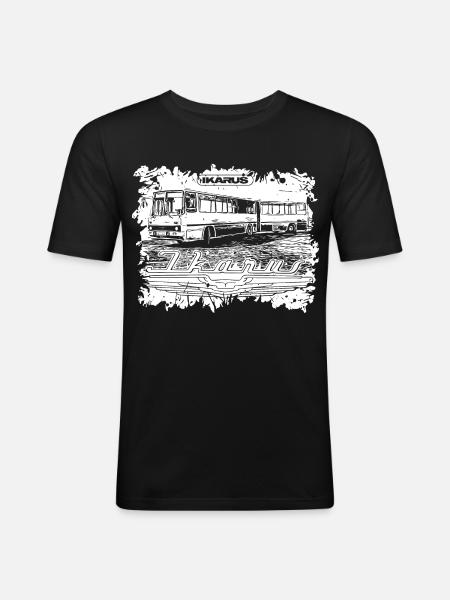 Ikarus Bus articulated bus - Men's Slim Fit T-Shirt - black
