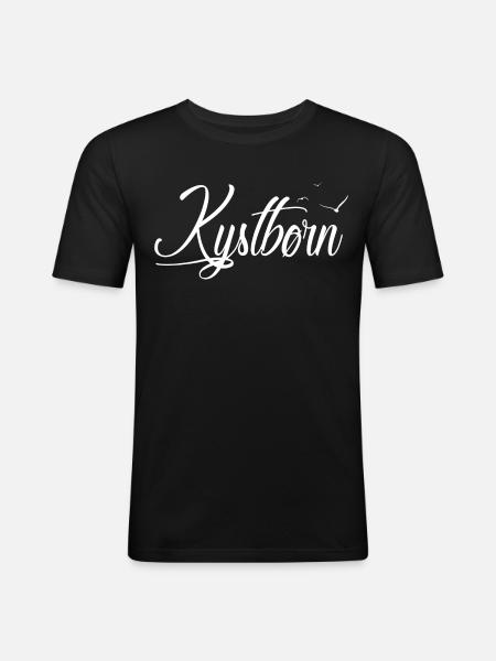 Kystbørn - Enfant côtier - T-shirt près du corps Homme - noir