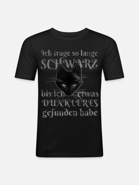 Alchemy England Schwarze Katze Lustiger Spruch - Camiseta ajustada hombre - negro