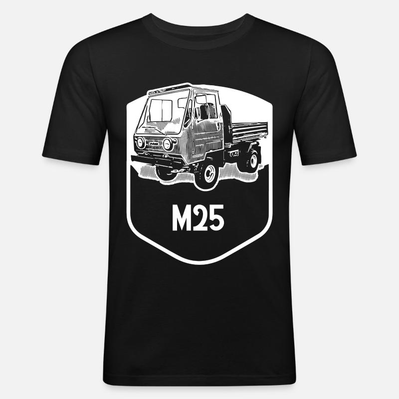 Multicar M25 - RDA - Classique - T-shirt près du corps Homme - noir