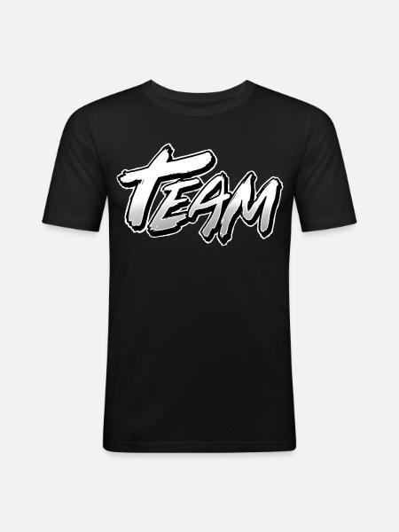 Team - Men's Slim Fit T-Shirt - black
