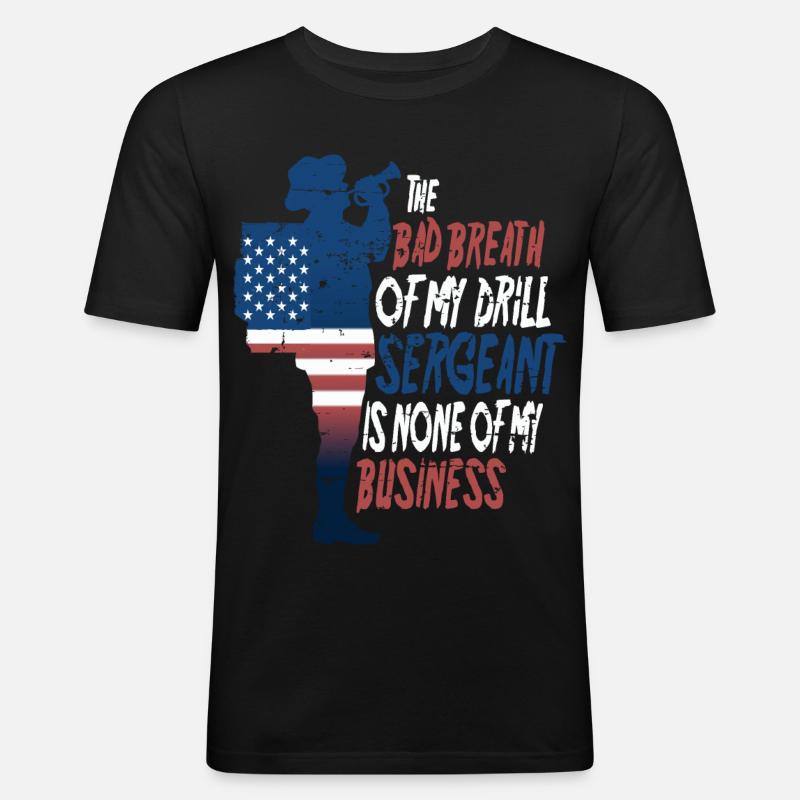 Drill Sergeant - Men's Slim Fit T-Shirt - black