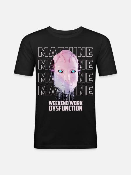 Machine Man - Men's Slim Fit T-Shirt - black