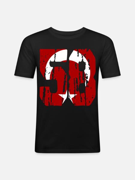Sivas 58 used - Men's Slim Fit T-Shirt - black