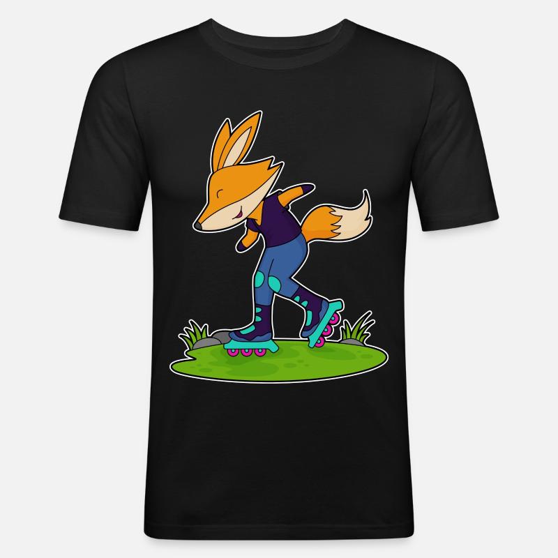 Fuchs Inline skating Inline skates - Men's Slim Fit T-Shirt - black