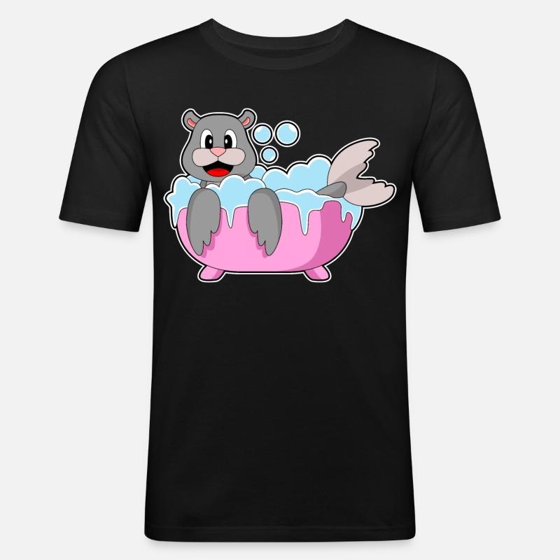 Baignoire scellée - T-shirt près du corps Homme - noir