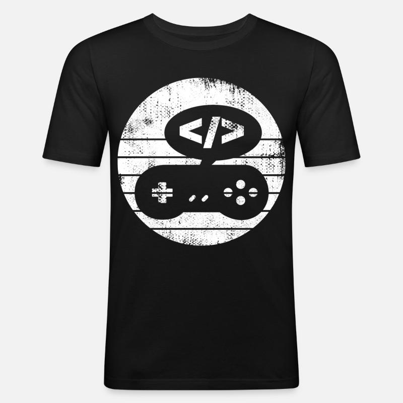 Game Developer - Men's Slim Fit T-Shirt - black
