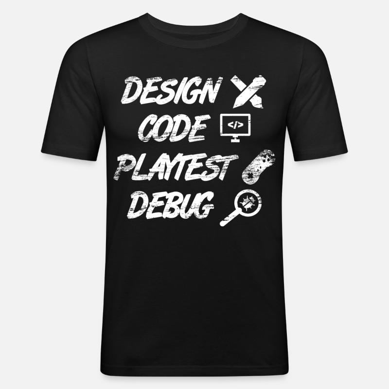 Game Programming - Men's Slim Fit T-Shirt - black