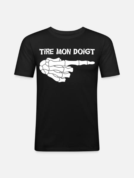 Blague mortelle - T-shirt près du corps Homme - noir