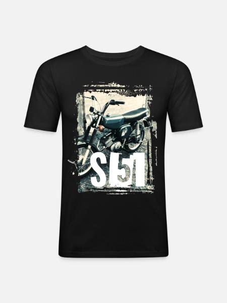 S51 - Grün - Männer Slim Fit T-Shirt - Schwarz