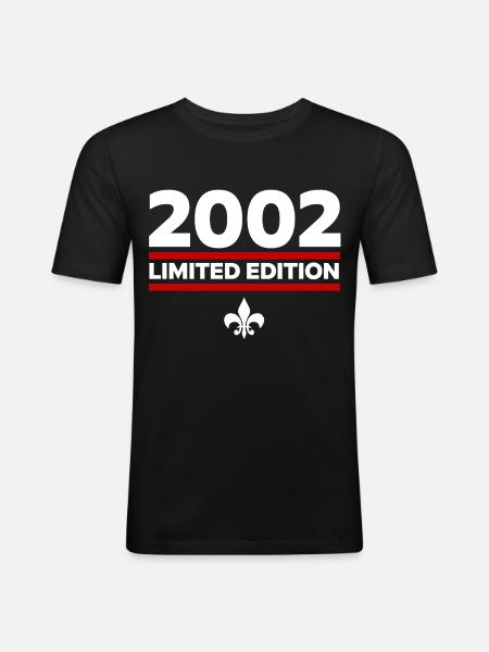 Édition limitée 2002 - T-shirt près du corps Homme - noir