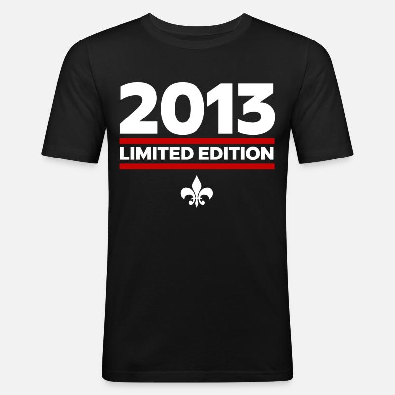 2013 Limited Edition - Männer Slim Fit T-Shirt - Schwarz
