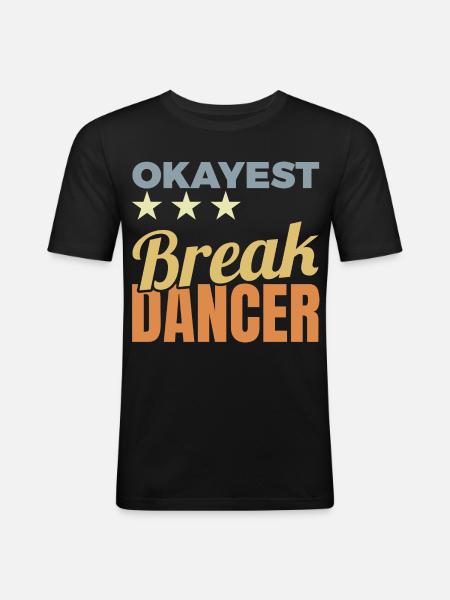 Average Breakdancer - Men's Slim Fit T-Shirt - black