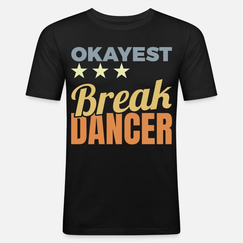 Average Breakdancer - Men's Slim Fit T-Shirt - black