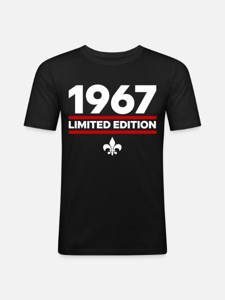 Édition limitée de 1967 - T-shirt près du corps Homme - noir